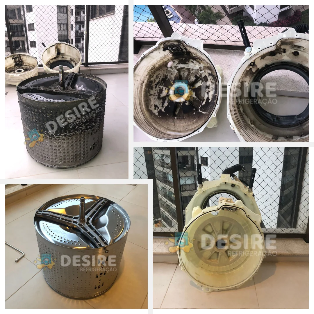 Instalação de lava e seca Samsung
